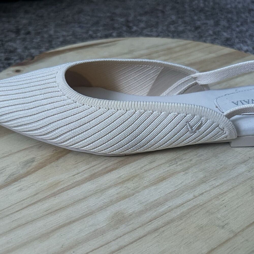 VIVAIA Aria 5 Light Beige Sling Back Pointed Toe  Ballet Flats  39/US  8.5 - Picture 9 of 11